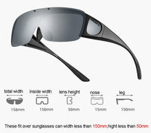 Carica l&#39;immagine nel visualizzatore di Gallery, Stgrt Men Fit Over Sunglasses Polarized Plastic Frame With Lens Folding Wear On Regular Prescription Glasses