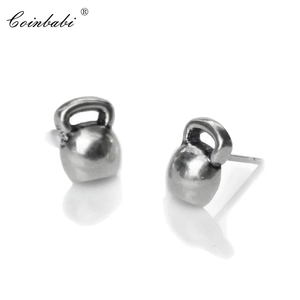 Stud Earrings Kettlebells Sporty Gif For Women Men Ts High Quality Earring Thomas Style 925 Sterling Silver Fashion Jewelry