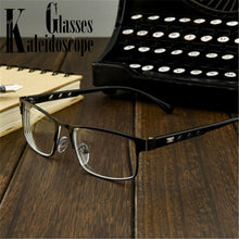 Load image into Gallery viewer, Students-1.0 -1.5 -2 -2.5 -3 -3.5 to -6.0 Square Finished Myopia Glasses Women Men Metal Frame Short Sight Eyewear for Unisex