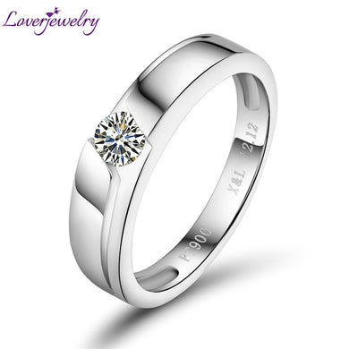 Stunning 0.20ct Promised Diamond Wedding Cert Diamond In Platinum PT900 Wedding Fine Jewelry For Couple WU141