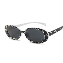 Load image into Gallery viewer, Style Small Oval Sunglasses Women Vintage Retro Round Frame White Black Mens Sun Glasses Leopard Hip Hop Clear Glasses UV400
