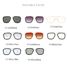 Load image into Gallery viewer, Stylish Designer Smoke Colors  Sun Glasses 2023 OEM Square Lunette De Soleil Homme Sunglasses For Men