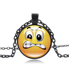 Load image into Gallery viewer, Stylish Emoji Face Necklace Pendant for Men Women Black