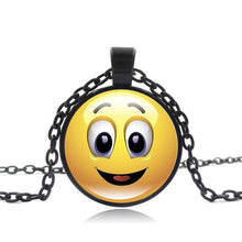 Load image into Gallery viewer, Stylish Emoji Face Necklace Pendant for Men Women Black