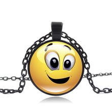 Load image into Gallery viewer, Stylish Emoji Face Necklace Pendant for Men Women Black