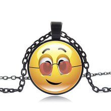Load image into Gallery viewer, Stylish Emoji Face Necklace Pendant for Men Women Black