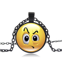 Load image into Gallery viewer, Stylish Emoji Face Necklace Pendant for Men Women Black