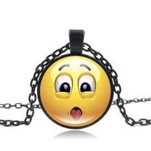 Load image into Gallery viewer, Stylish Emoji Face Necklace Pendant for Men Women Black