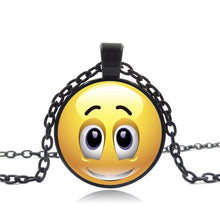 Load image into Gallery viewer, Stylish Emoji Face Necklace Pendant for Men Women Black