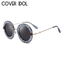 Load image into Gallery viewer, Stylish Font Sunglasses For Women Round Designer Glasses Classic Trendy Sunglass UV400