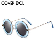 Load image into Gallery viewer, Stylish Font Sunglasses For Women Round Designer Glasses Classic Trendy Sunglass UV400