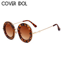 Load image into Gallery viewer, Stylish Font Sunglasses For Women Round Designer Glasses Classic Trendy Sunglass UV400
