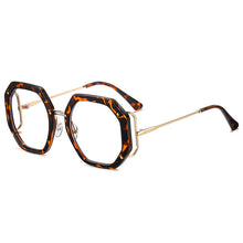 Carica l'immagine nel visualizzatore di Gallery, Occhiali da donna estivi firmati arcobaleno poligonale scintillante Occhiali da formula Lunette Anti Lumiere Bleu 