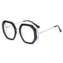 Carica l'immagine nel visualizzatore di Gallery, Occhiali da donna estivi firmati arcobaleno poligonale scintillante Occhiali da formula Lunette Anti Lumiere Bleu 