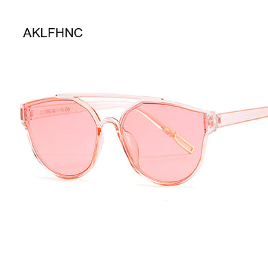 Summer Cat Eye Sunglasses Women Brand Designer Transparent Shades Sun Glasses Cool Color UV400 Oculos De Sol Gafas