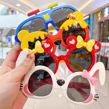 Load image into Gallery viewer, Summer Children Cute Cartoon Sunglasses Boy Girl Outdoor Sun Protection Sunglasses Baby Sport Shade Glasses Kid UV400 Sunglasses