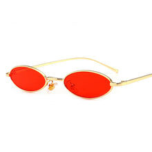 Load image into Gallery viewer, Summer Brand Designer Small Oval Sunglasses Women Red Black Metal Frames Sun Glasses Men Trend Outdoor Lasies Eyeglass UV400