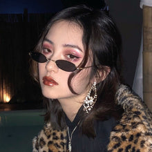 Load image into Gallery viewer, Summer Brand Designer Small Oval Sunglasses Women Red Black Metal Frames Sun Glasses Men Trend Outdoor Lasies Eyeglass UV400