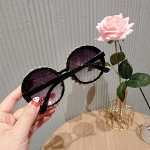 Load image into Gallery viewer, Summer Style vintage sunglasses Round Design AB Rhineston big sunglasses womens For Beach Party UV400 oculos feminino