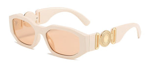Summer Traveling Square Sunglasses Women Vintage Small Rectangle Female Sun Glasses Transparent Shades Eyewear Lady UV400