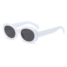 Load image into Gallery viewer, Summer Vintage Oval Sunglasses Women Men 2023 Brand Designer  White gray Sun Glasses Eyewear Shades oculos de sol