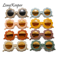Load image into Gallery viewer, Sun Flower Round Kids Sunglasses Girls Boys UV Protection Sun Glasses Vintage Baby Goggles Children Eyeglasses Kid Oculos De Sol