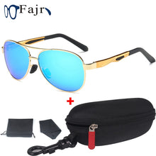 Load image into Gallery viewer, Sun Glasses Men 2022 Polarized Sunglasses Brand Designer Driving Shade Golden Eyeglasses Male Pilot Style UV 400  s