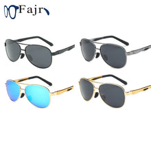 Load image into Gallery viewer, Sun Glasses Men 2022 Polarized Sunglasses Brand Designer Driving Shade Golden Eyeglasses Male Pilot Style UV 400  s