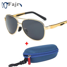 Load image into Gallery viewer, Sun Glasses Men 2022 Polarized Sunglasses Brand Designer Driving Shade Golden Eyeglasses Male Pilot Style UV 400  s