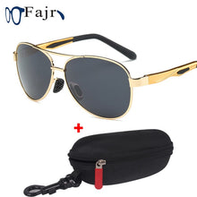 Load image into Gallery viewer, Sun Glasses Men 2022 Polarized Sunglasses Brand Designer Driving Shade Golden Eyeglasses Male Pilot Style UV 400  s