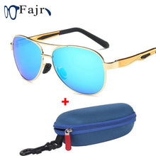 Load image into Gallery viewer, Sun Glasses Men 2022 Polarized Sunglasses Brand Designer Driving Shade Golden Eyeglasses Male Pilot Style UV 400  s