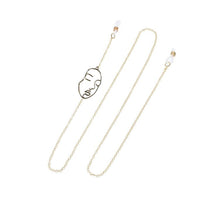 Load image into Gallery viewer, Sun glasses Chain holder for Women Sunglasses neck Chain Men Imitation Pearls Metal glasses strap accessories cordon para gafas