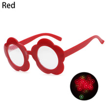 Load image into Gallery viewer, Sunflower Effects Diffraction Glasses Special Glasses Watch The Lights Change To Flower Shape At Night Party Club Sunglasses