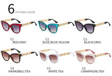 Carica l&#39;immagine nel visualizzatore di Gallery, Occhiali da sole Trendyses per donna Occhiali da sole da strada europei e americani Personalità con montatura piccola quadrata 