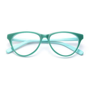 Sunglass Style Cat-Eye Hypoallergenic Acetate Full Rim Women's Optical Eyeglasses Frames With Spring Hinges Women Glasses Frame