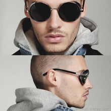 Load image into Gallery viewer, Sunglasse Cyber Goggles Steampunk 50s Round Glasses Vintage Retro Style Blinder A27 21