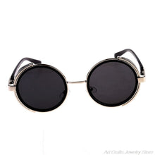 Load image into Gallery viewer, Sunglasse Cyber Goggles Steampunk 50s Round Glasses Vintage Retro Style Blinder A27 21