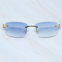 Carica l'immagine nel visualizzatore di Gallery, Sunglasses 2022 Men Carter Glasses Women Rimless Wood Buffalo Horn Glasses Buffs Designer Sun Glasses Shades gafas de sol mujer