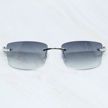Carica l'immagine nel visualizzatore di Gallery, Sunglasses 2022 Men Carter Glasses Women Rimless Wood Buffalo Horn Glasses Buffs Designer Sun Glasses Shades gafas de sol mujer