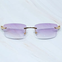 Carica l'immagine nel visualizzatore di Gallery, Sunglasses 2022 Men Carter Glasses Women Rimless Wood Buffalo Horn Glasses Buffs Designer Sun Glasses Shades gafas de sol mujer