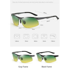 Carica l&#39;immagine nel visualizzatore di Gallery, Sunglasses For Men Day Glasses For Night Vision Photochromic Outdoor Driving Rimless Male Polarized UV400 Lens VT2173