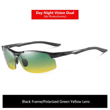 Carica l&#39;immagine nel visualizzatore di Gallery, Sunglasses For Men Day Glasses For Night Vision Photochromic Outdoor Driving Rimless Male Polarized UV400 Lens VT2173
