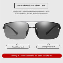 Carica l&#39;immagine nel visualizzatore di Gallery, Sunglasses Men Anti-glare Sports Driving Glasses For Male Day Night Vision Photochromic Polarized UV400 Lens Eyewear V1912