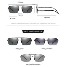 Carica l&#39;immagine nel visualizzatore di Gallery, Sunglasses Men Anti-glare Sports Driving Glasses For Male Day Night Vision Photochromic Polarized UV400 Lens Eyewear V1912