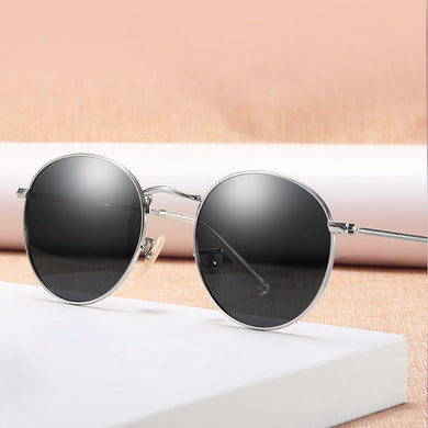 Sunglasses Men Brand Designer Retro Round Unisex Sun Glasses Polarized Coating UV400 male Eyewear For Men Women 3448