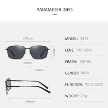 Carica l&#39;immagine nel visualizzatore di Gallery, Sunglasses Men Driving Designer Unisex Polarized UV400 Lens Outdoor Male Eyewear Sports Sun Glasses For Women V3372