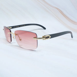 Sunglasses Men Genuine Buffalo Horn Glasses Rimless White Black Buffs Square Women Carter Sunglass Shades Fill Prescription