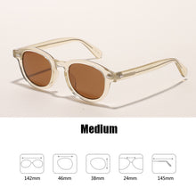 Load image into Gallery viewer, Sunglasses Men Johnny Depp LEMTOSH Polarized Sun Glasses Woman Brand Designer Round Vintage Acetate Frame Tea Lens Driving Shade