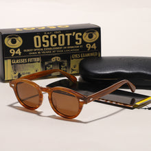 Load image into Gallery viewer, Sunglasses Men Johnny Depp LEMTOSH Polarized Sun Glasses Woman Brand Designer Round Vintage Acetate Frame Tea Lens Driving Shade