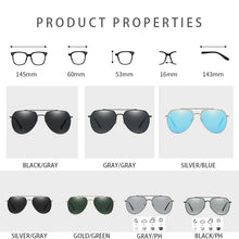 Carica l&#39;immagine nel visualizzatore di Gallery, Occhiali da sole da uomo sport all&#39;aria aperta unisex in lega da donna specchio fotocromatico polarizzato occhiali da sole da guida occhiali per uomo/donna7702